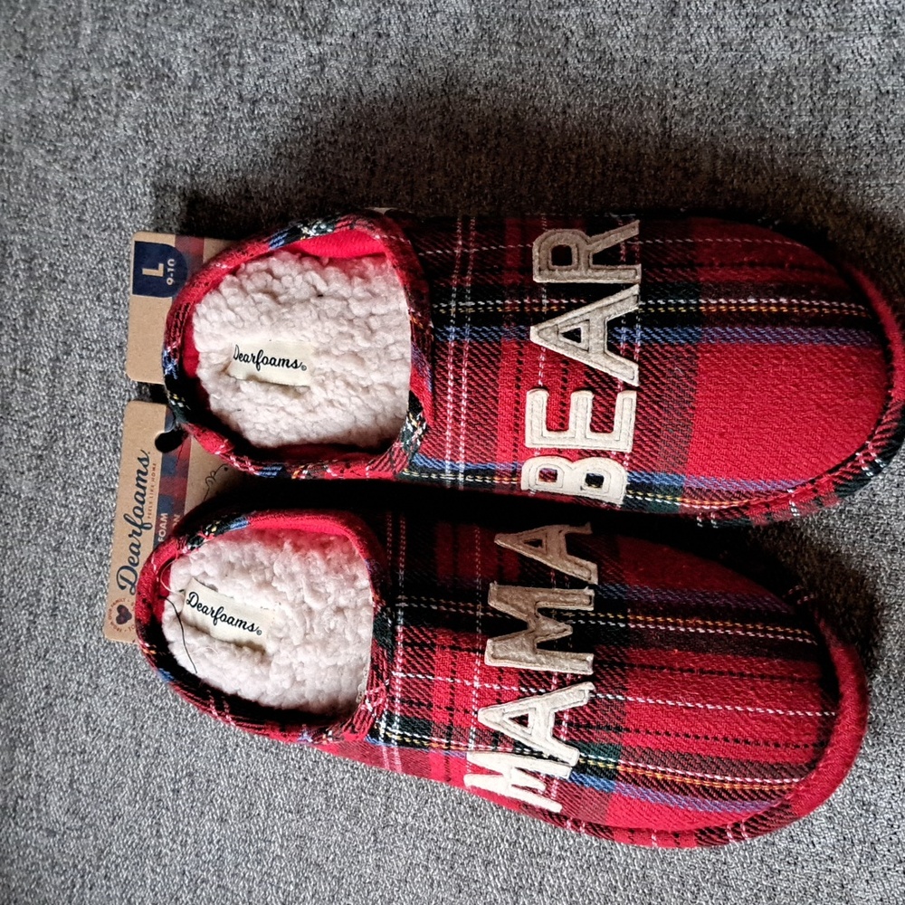 Dearfoam Mama Bear Slippers Memory Foam L 9-10